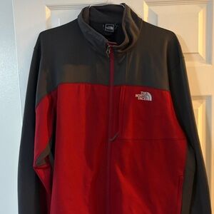 The North Face Men's Performance Jacket in Red and Gray